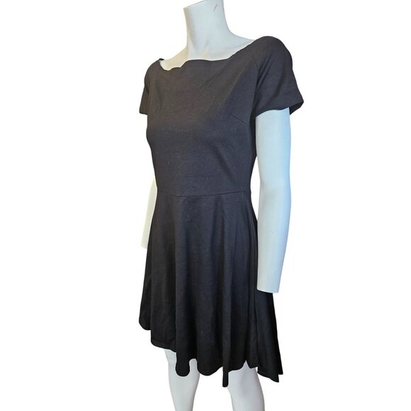 Sarin Mathews Off Shoulder Fit & Flare  High Low Hem Minimalist Dress Womens L - Picture 4 of 7